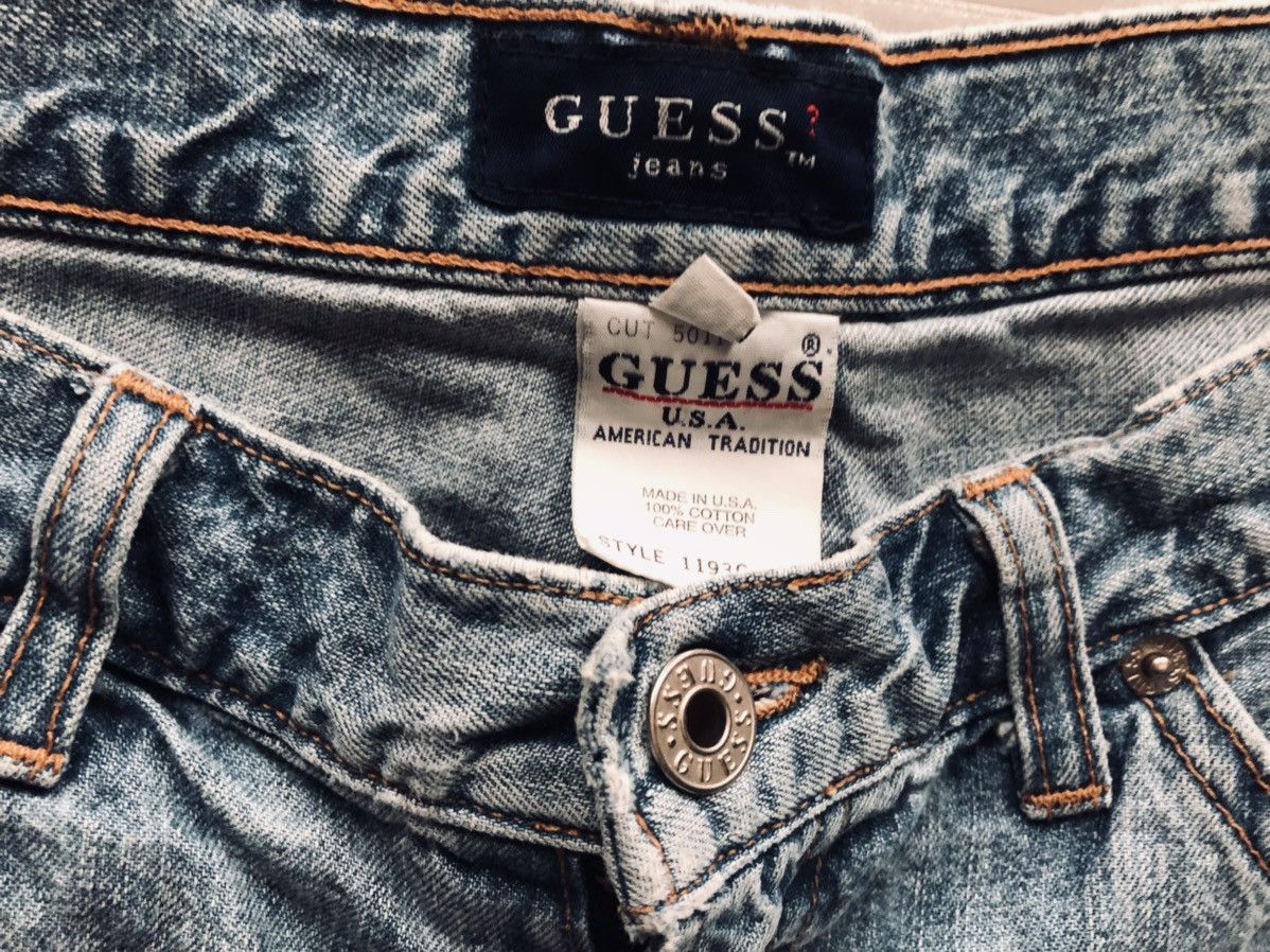 Guess GUESS 🇺🇸 STONEWASHED DENIM SHORTS VINTAGE 90s 31 VGC Size US 31 - 1 Thumbnail