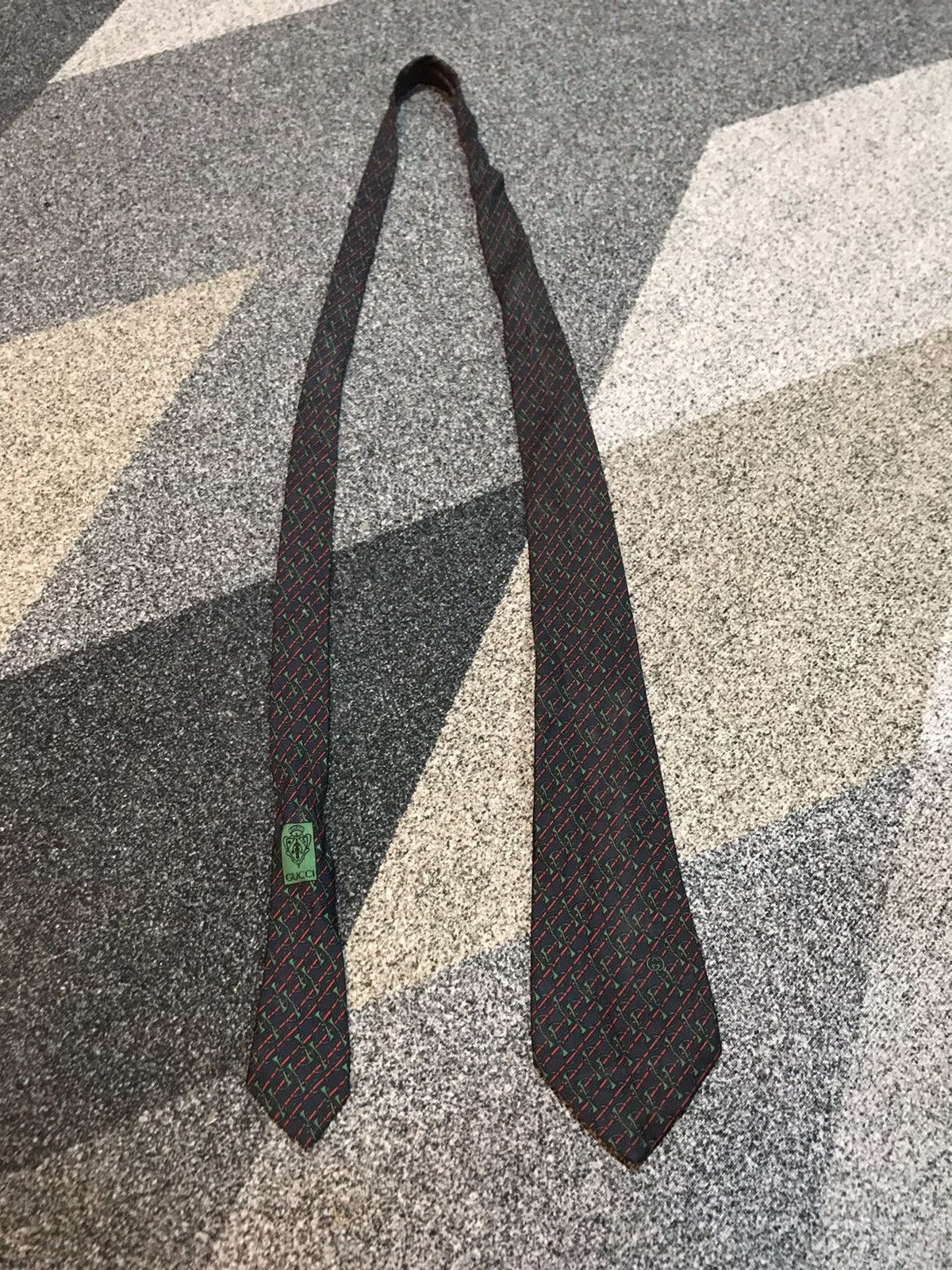 Gucci 💎GUCCI ITALY SILK TIE Size ONE SIZE - 2 Thumbnail