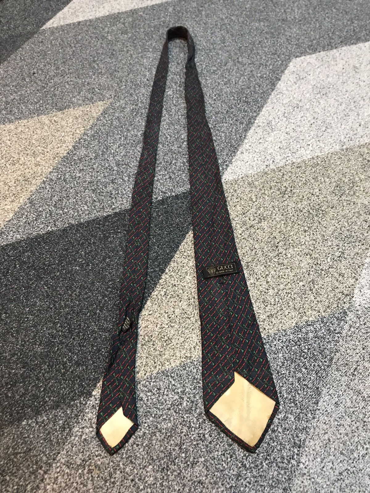 Gucci 💎GUCCI ITALY SILK TIE Size ONE SIZE - 6 Thumbnail