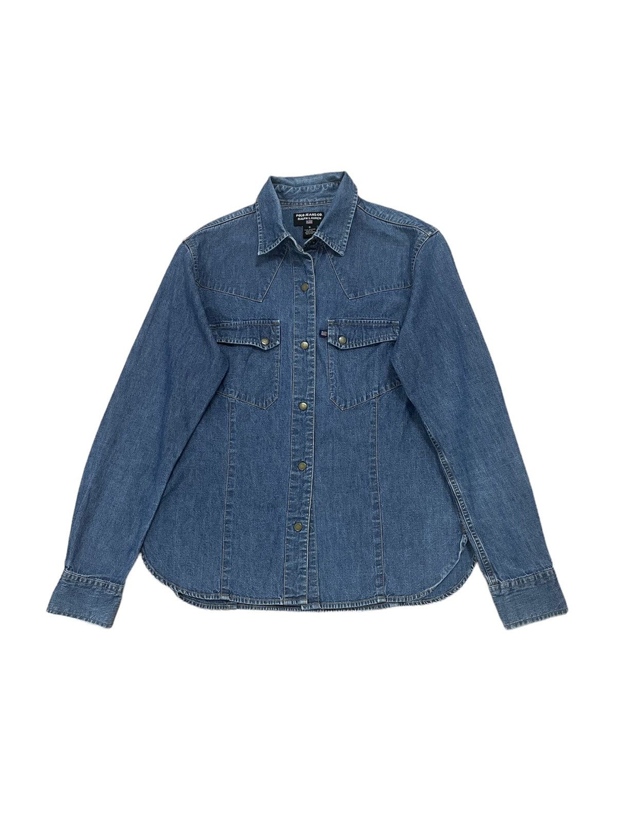 Rare Vintage Polo Jeans Ralph Lauren Denim Shirt