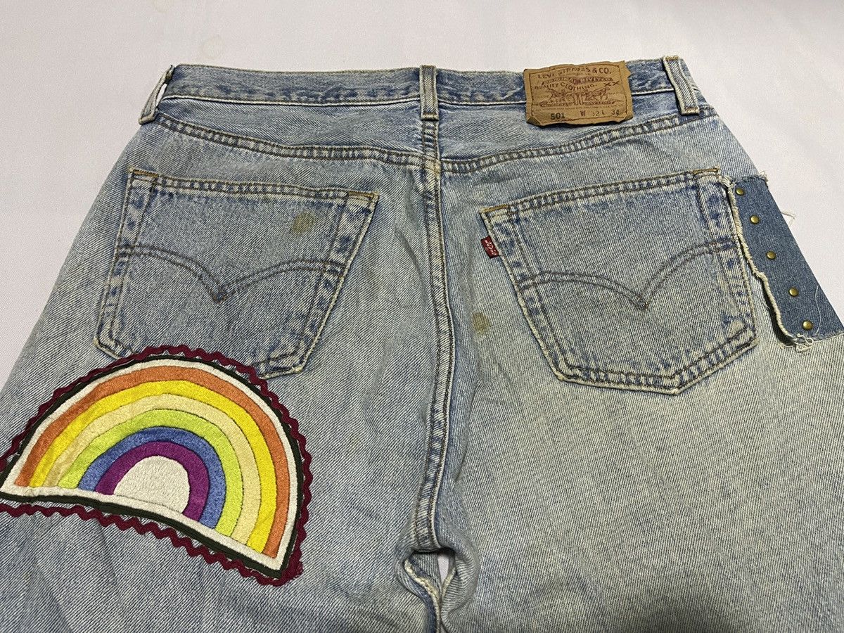 Levi's × Levi's Vintage Clothing 🔥RARE🔥 vintage Levis 501 x Paravion Co -Handmade jeans Size US 31 - 7 Thumbnail