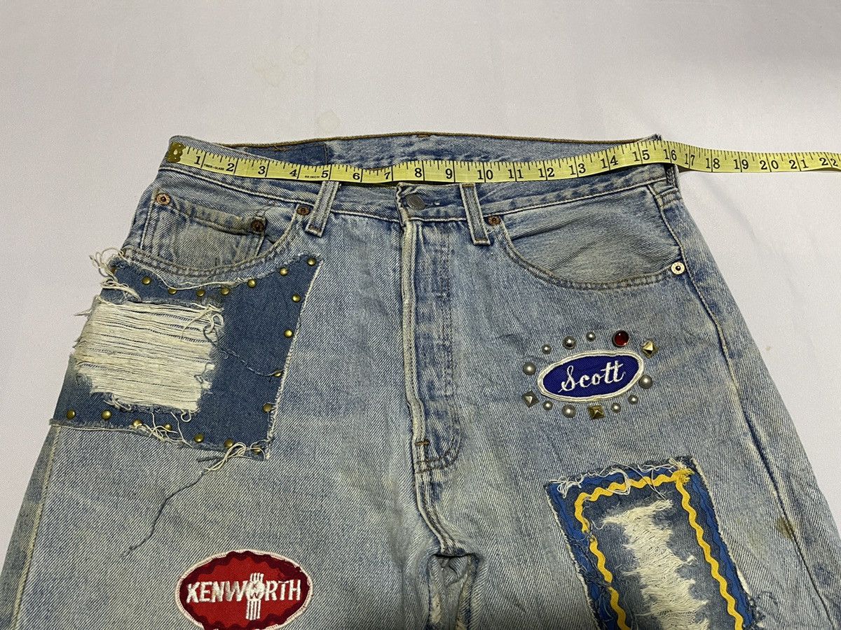 Levi's × Levi's Vintage Clothing 🔥RARE🔥 vintage Levis 501 x Paravion Co -Handmade jeans Size US 31 - 16 Thumbnail