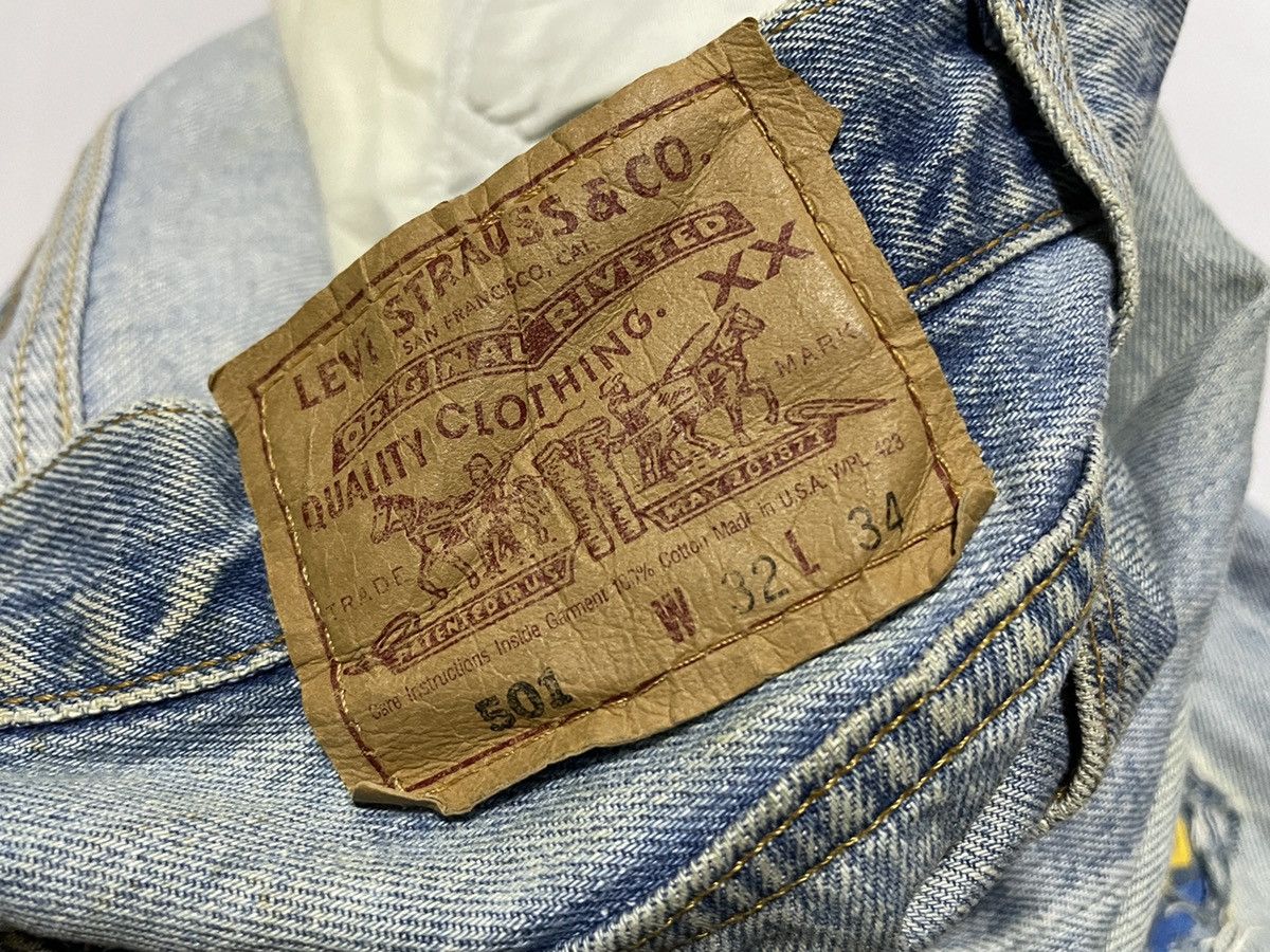 Levi's × Levi's Vintage Clothing 🔥RARE🔥 vintage Levis 501 x Paravion Co -Handmade jeans Size US 31 - 12 Thumbnail