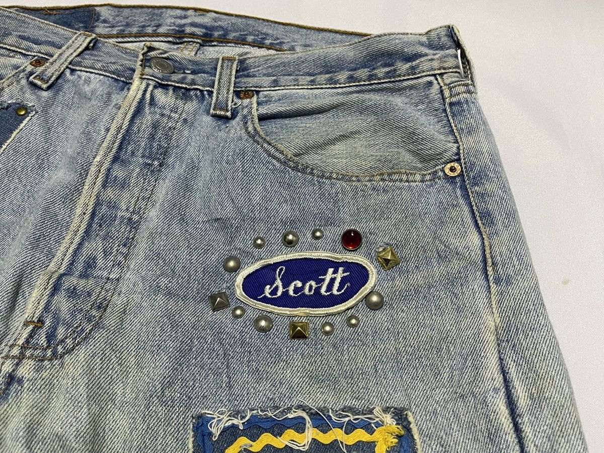 Levi's × Levi's Vintage Clothing 🔥RARE🔥 vintage Levis 501 x Paravion Co -Handmade jeans Size US 31 - 4 Thumbnail