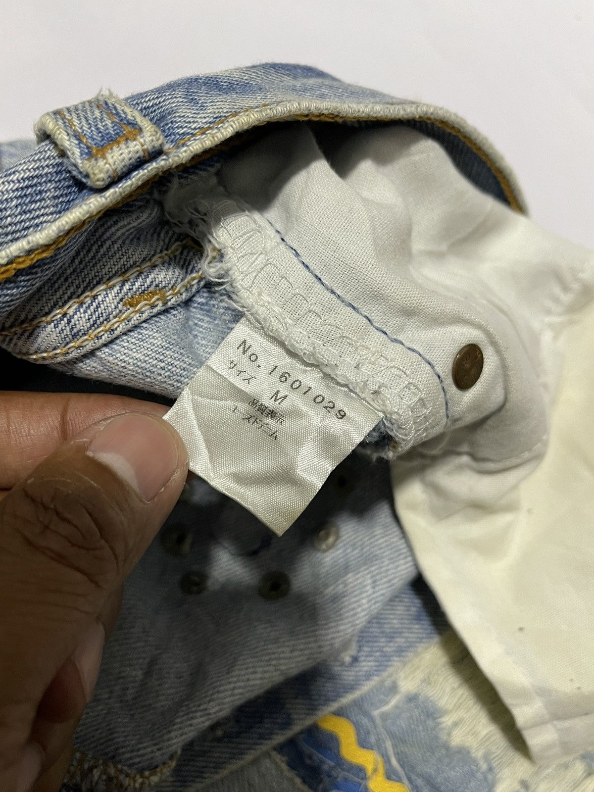 Levi's × Levi's Vintage Clothing 🔥RARE🔥 vintage Levis 501 x Paravion Co -Handmade jeans Size US 31 - 14 Thumbnail