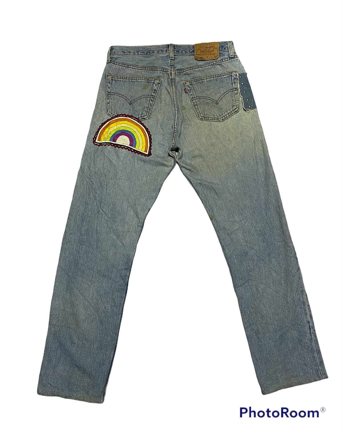 Levi's × Levi's Vintage Clothing 🔥RARE🔥 vintage Levis 501 x Paravion Co -Handmade jeans Size US 31 - 2 Thumbnail