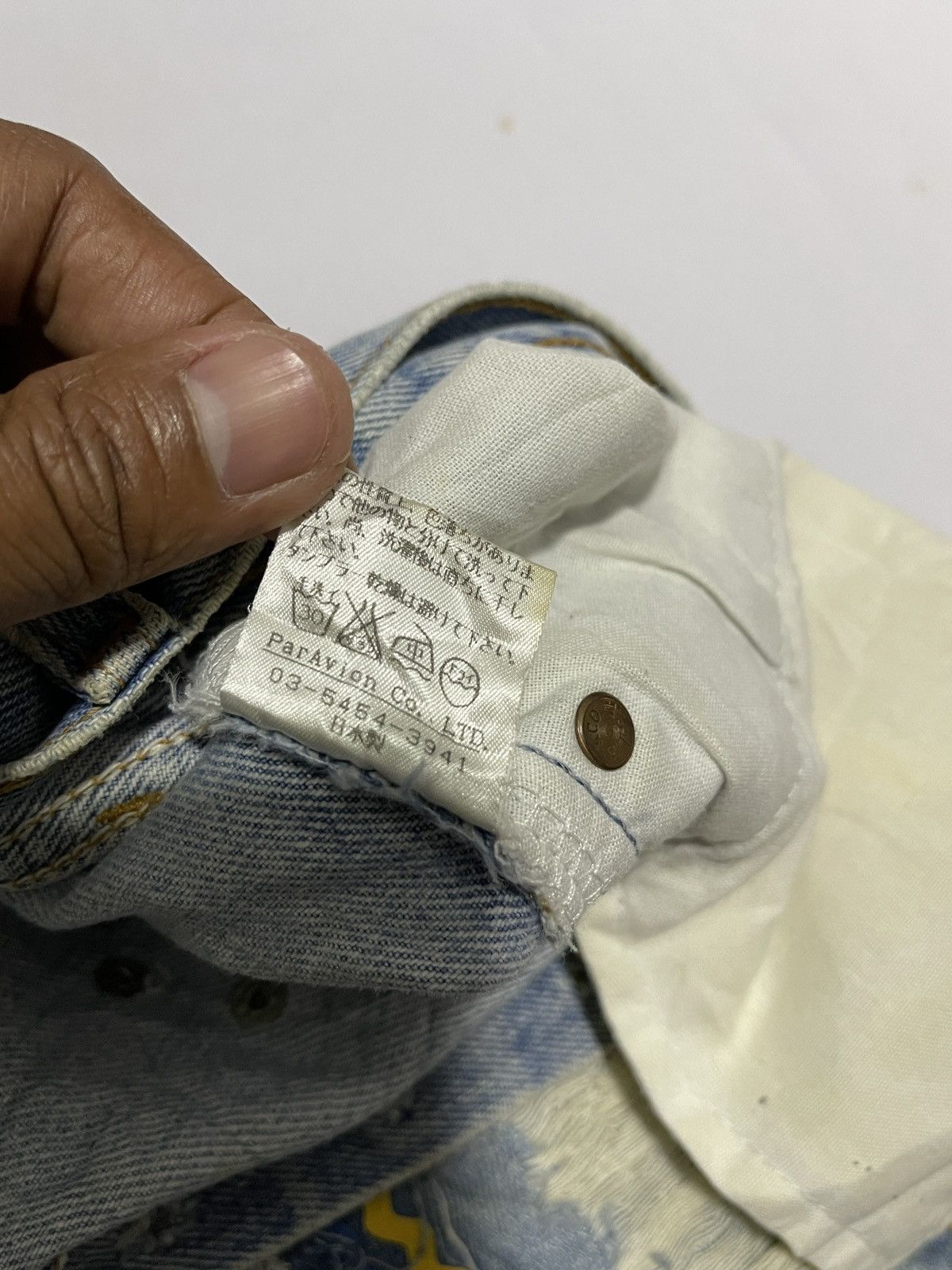 Levi's × Levi's Vintage Clothing 🔥RARE🔥 vintage Levis 501 x Paravion Co -Handmade jeans Size US 31 - 15 Thumbnail