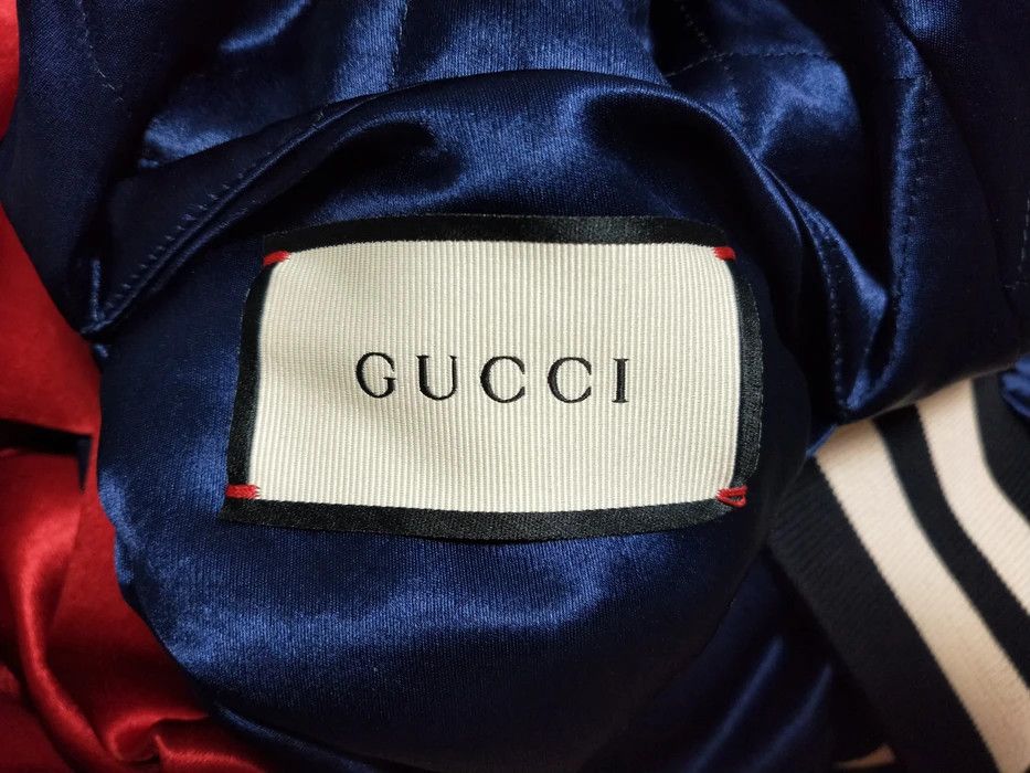 Gucci Stripe Reversible Acetate Bomber Size US S / EU 44-46 / 1 - 6 Thumbnail