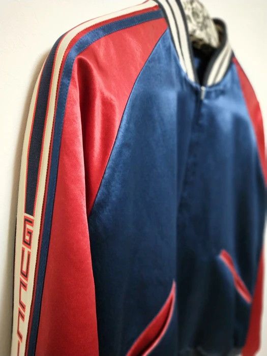 Gucci Stripe Reversible Acetate Bomber Size US S / EU 44-46 / 1 - 4 Thumbnail