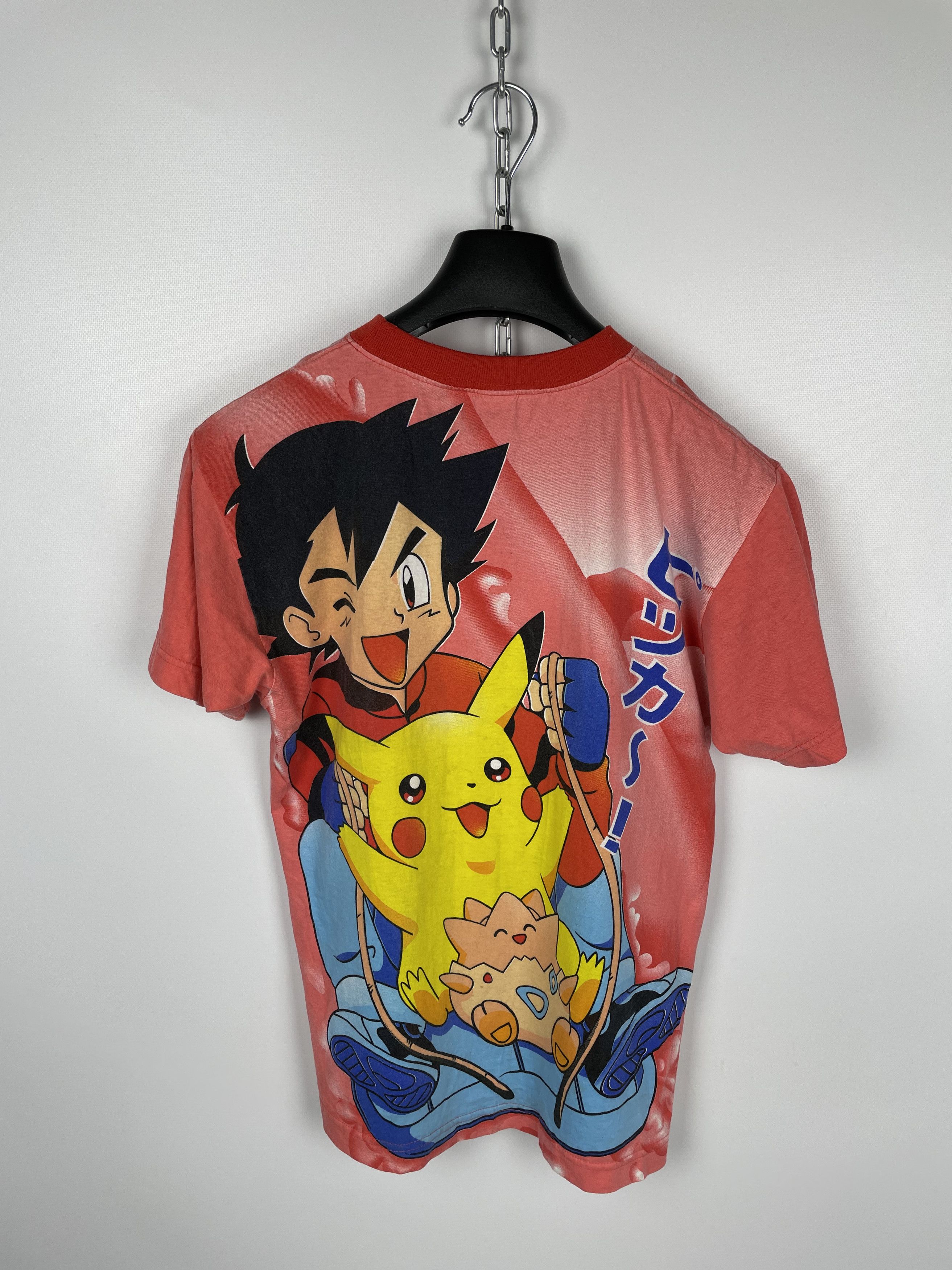 Cartoon Network × Pokemon × Vintage Vintage 00s Pokemon Overprinted T-Shirt Size US S / EU 44-46 / 1 - 5 Thumbnail
