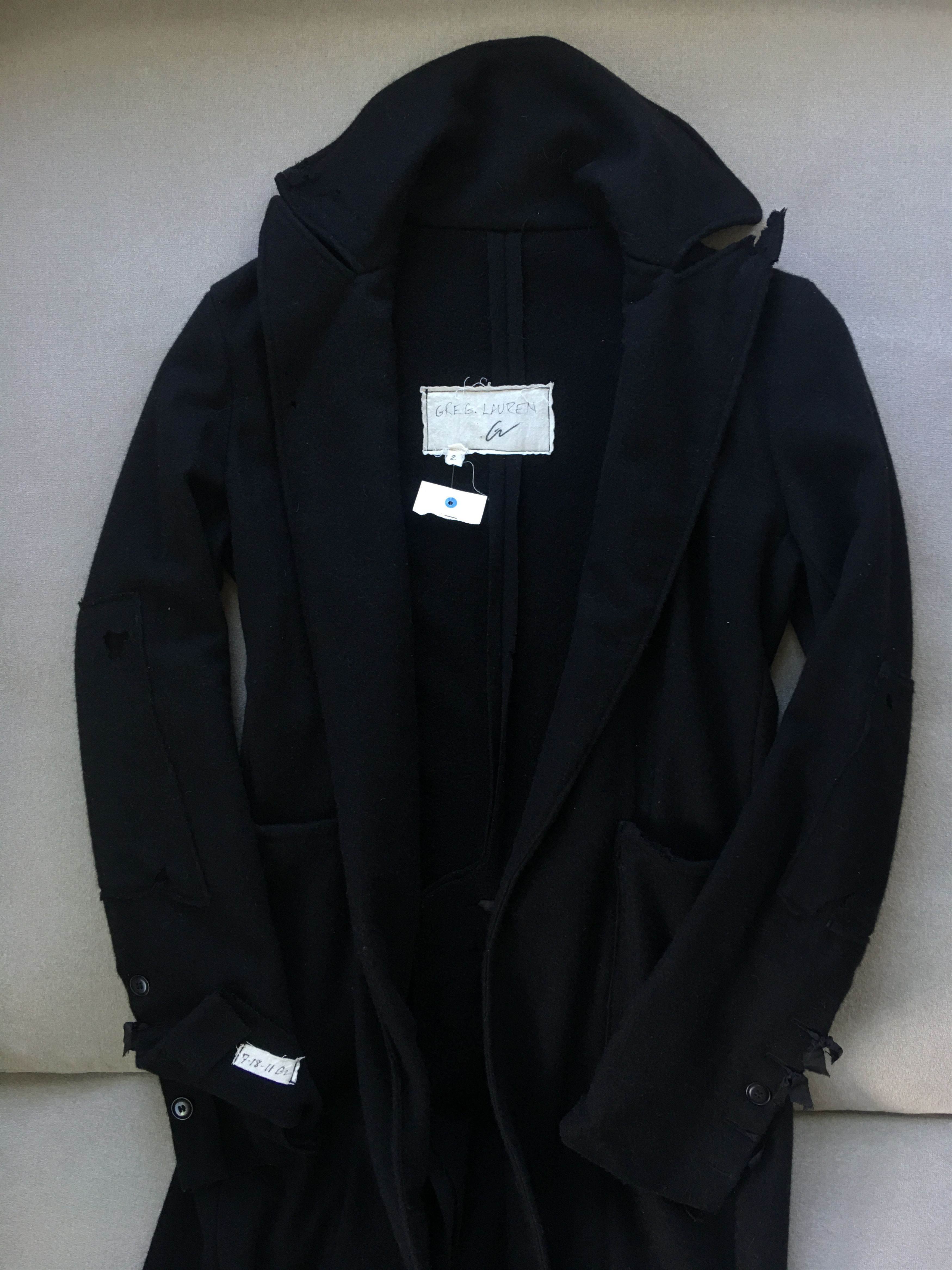 Greg Lauren The Batman Coat (Black Cashmere) Original 2011 Collection ...