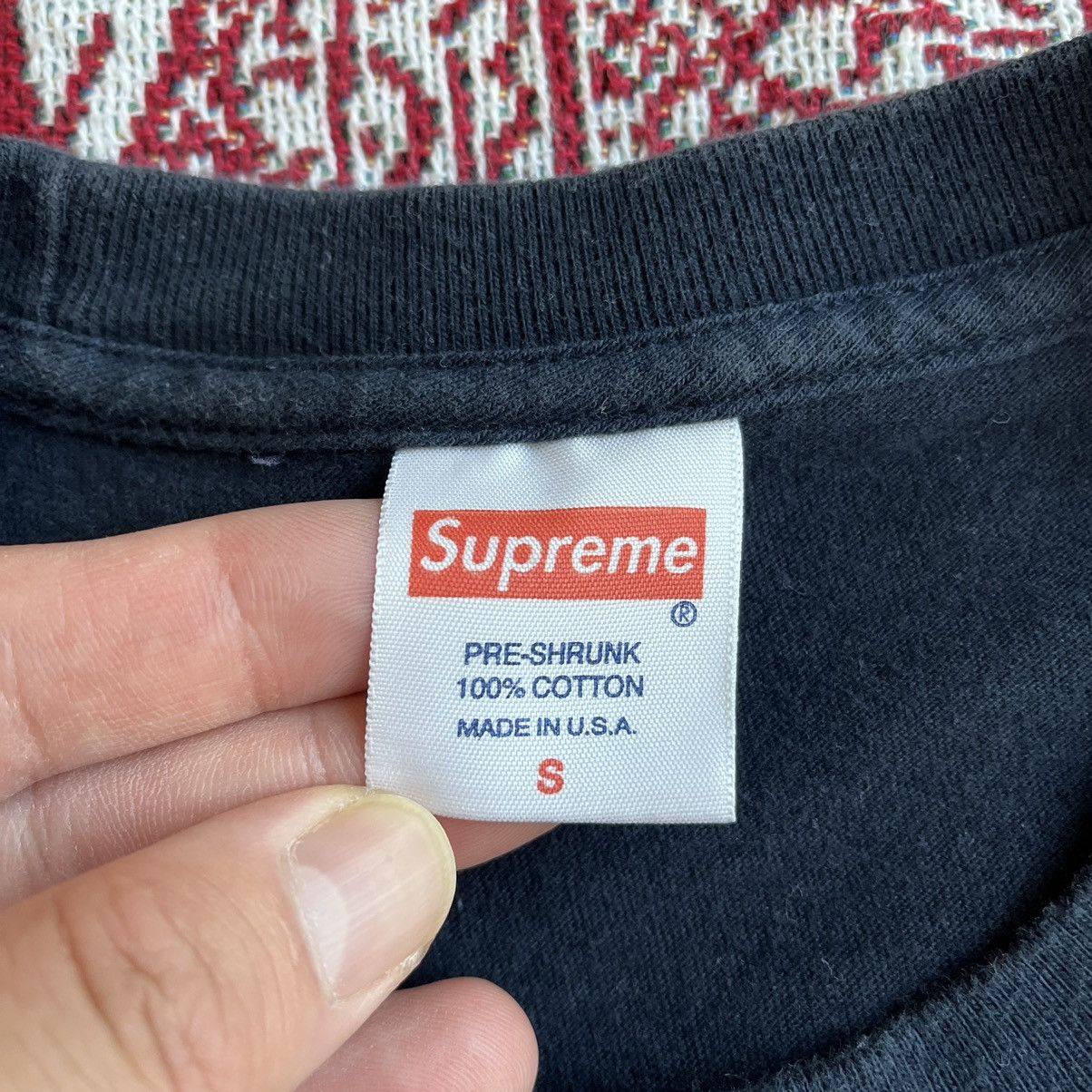 Supreme Used FW16 Supreme Gucci Mane Tee Box Logo Navy Size S Size US S / EU 44-46 / 1 - 8 Thumbnail