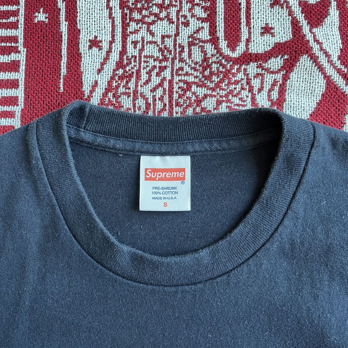 Supreme Used FW16 Supreme Gucci Mane Tee Box Logo Navy Size S Size US S / EU 44-46 / 1 - 7 Thumbnail