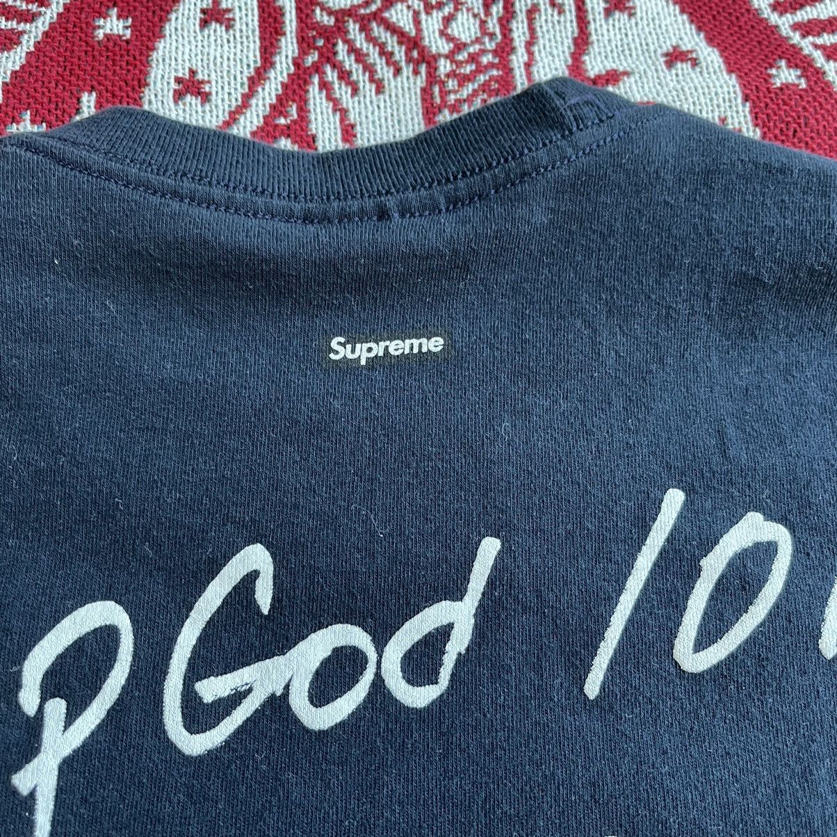 Supreme Used FW16 Supreme Gucci Mane Tee Box Logo Navy Size S Size US S / EU 44-46 / 1 - 12 Thumbnail