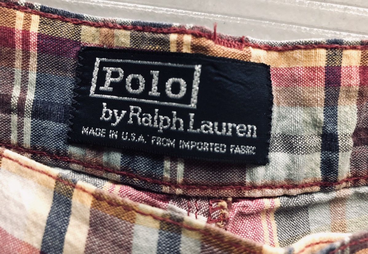 Polo Ralph Lauren Polo Ralph Lauren 🇺🇸 RED MADRAS COTTON CAMP VINTAGE SHORTS 36 Size US 36 / EU 52 - 7 Thumbnail