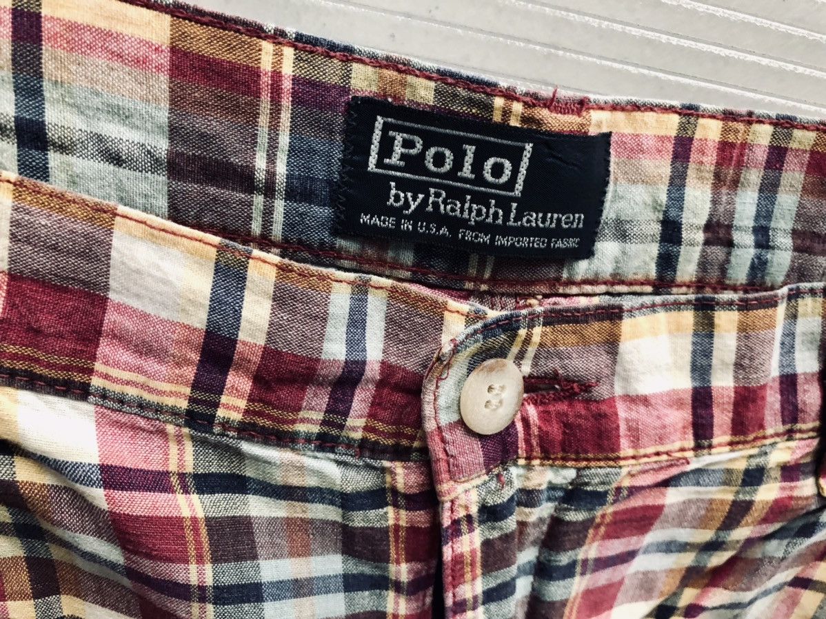 Polo Ralph Lauren Polo Ralph Lauren 🇺🇸 RED MADRAS COTTON CAMP VINTAGE SHORTS 36 Size US 36 / EU 52 - 2 Thumbnail