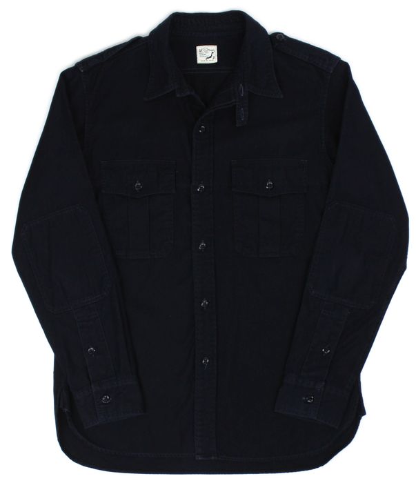 Orslow Cotton Twill USN Military BDU Fatigue Chin Strap Shirt | Grailed