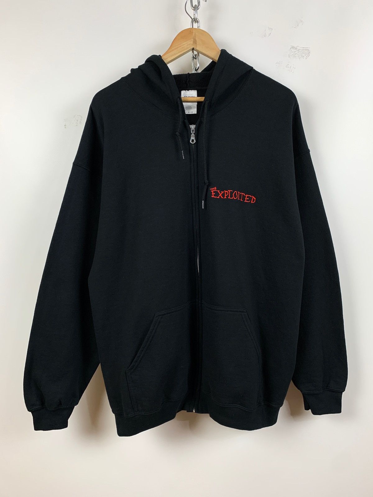 Band Tees 2005 Vintage The Exploited Hardcore Street Punk Hoodie Size US XL / EU 56 / 4 - 2 Thumbnail