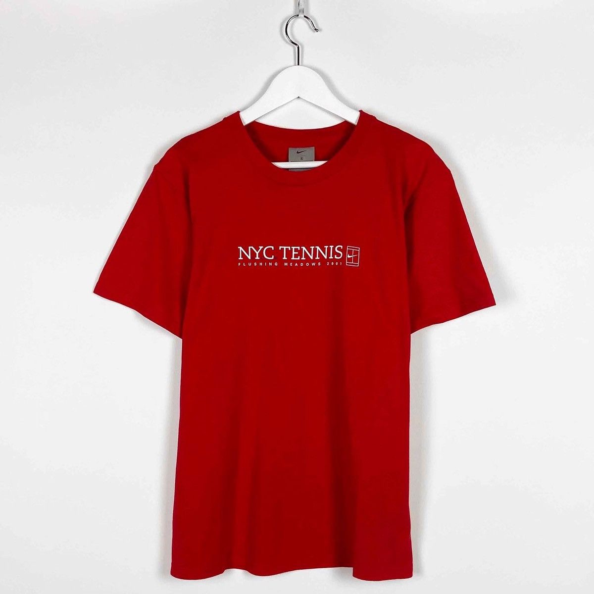 Vintage Vintage 00s Nike NYC Tennis Court Flushing Meadows 2001 tee Size US S / EU 44-46 / 1 - 1 Thumbnail
