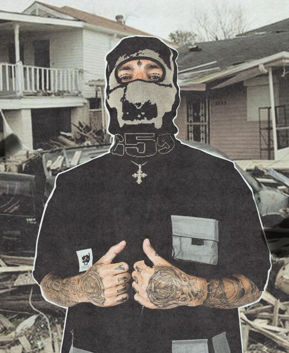 G59 Records SUICIDEBOYS LOGO KNIT SKI MASK | Grailed