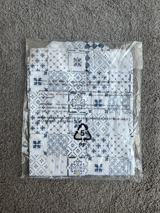 Kith Kith Azulejo Tiles Thompson Camp Collar Shirt Sandrift | Grailed