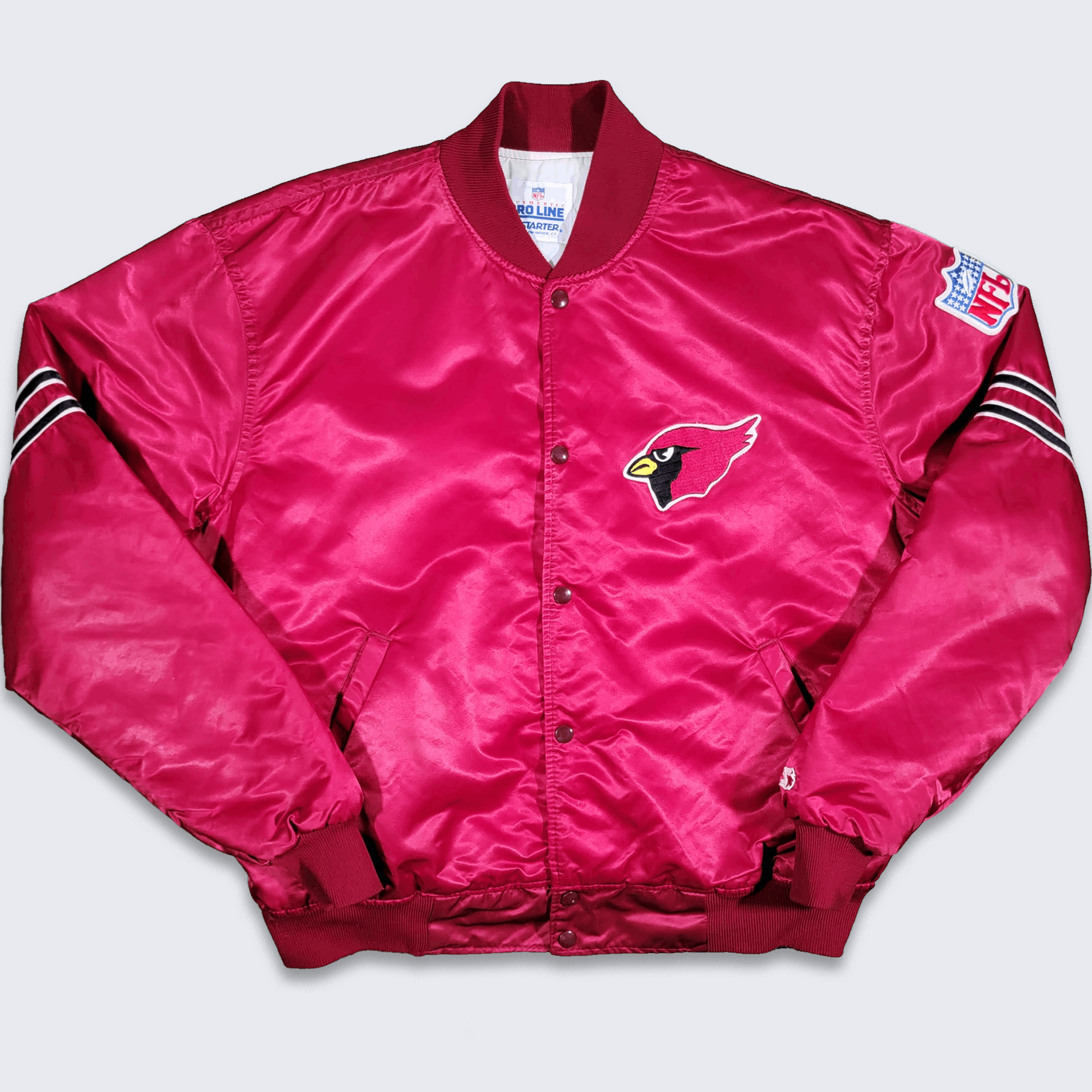 Arizona Cardinals Vintage 80s Starter Satin Bomber Jacket