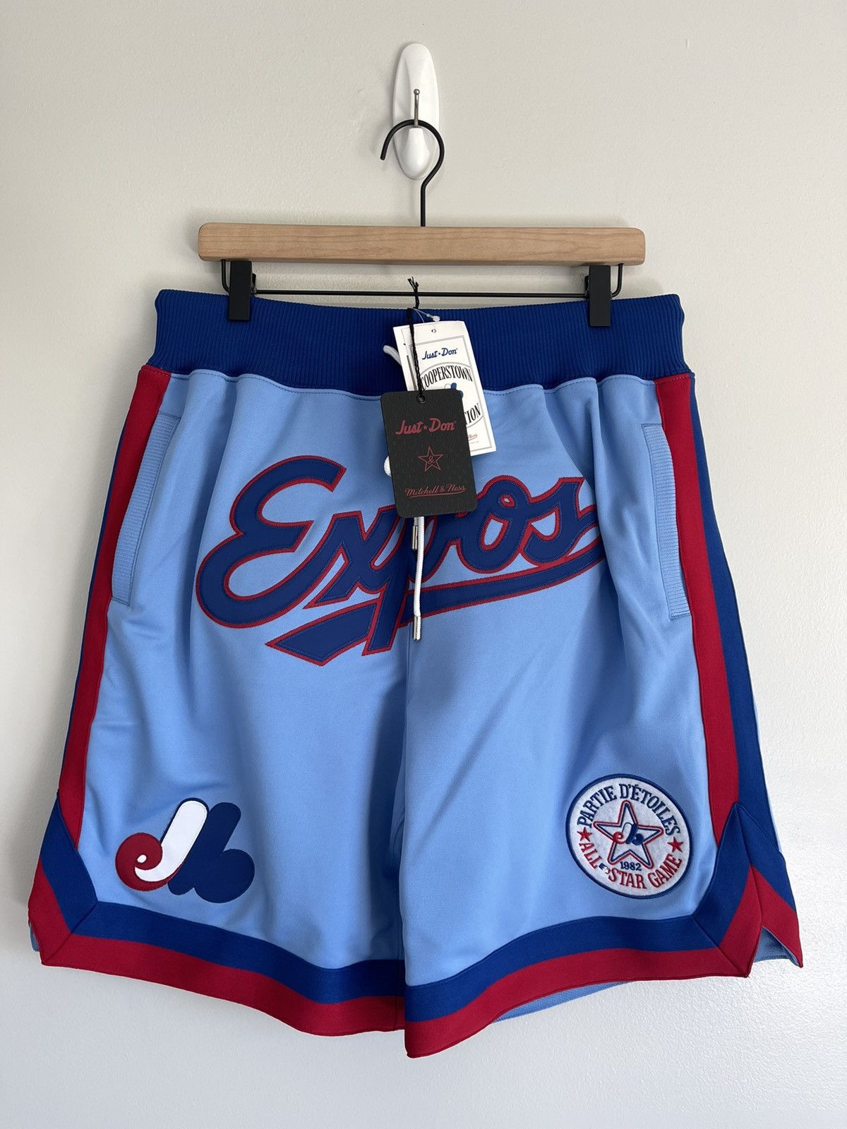 Men's Montreal Expos Mitchell & Ness Light Blue Cooperstown Collection Just  Don Shorts