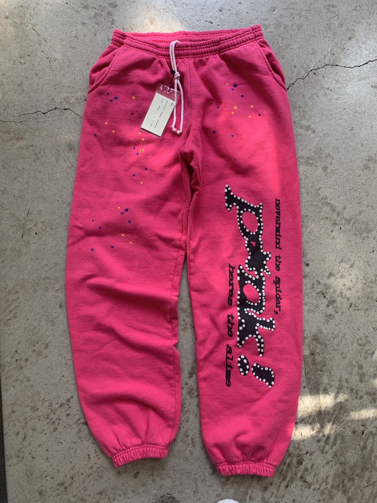 Sp5der Spider Worldwide Pink Sweatpants L Size US 32 / EU 48 - 1 Thumbnail