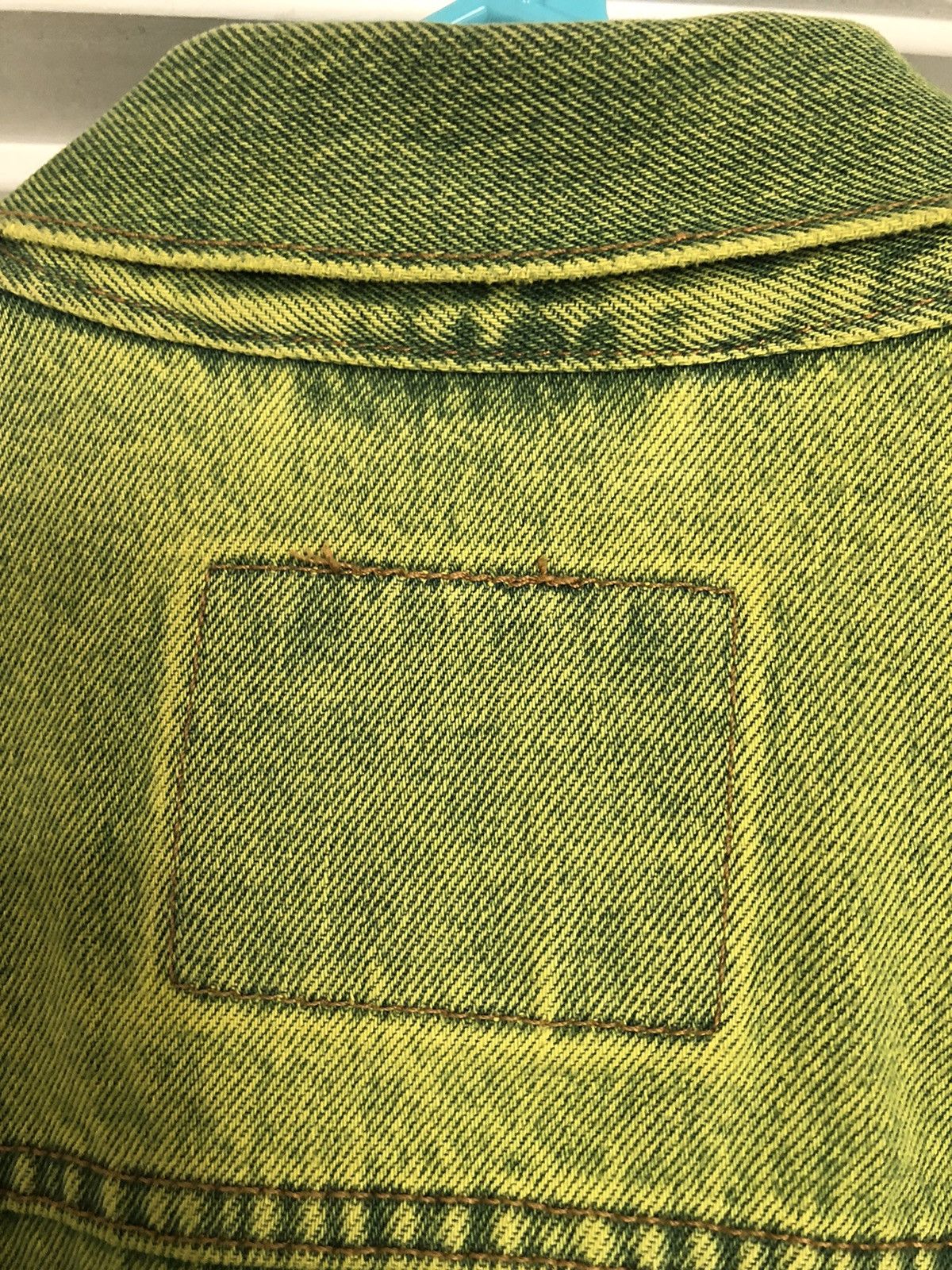 Levi's × Levi's Vintage Clothing × Vintage Mens Levi’s slime lime green denim jacket rare vintage Size US L / EU 52-54 / 3 - 6 Thumbnail
