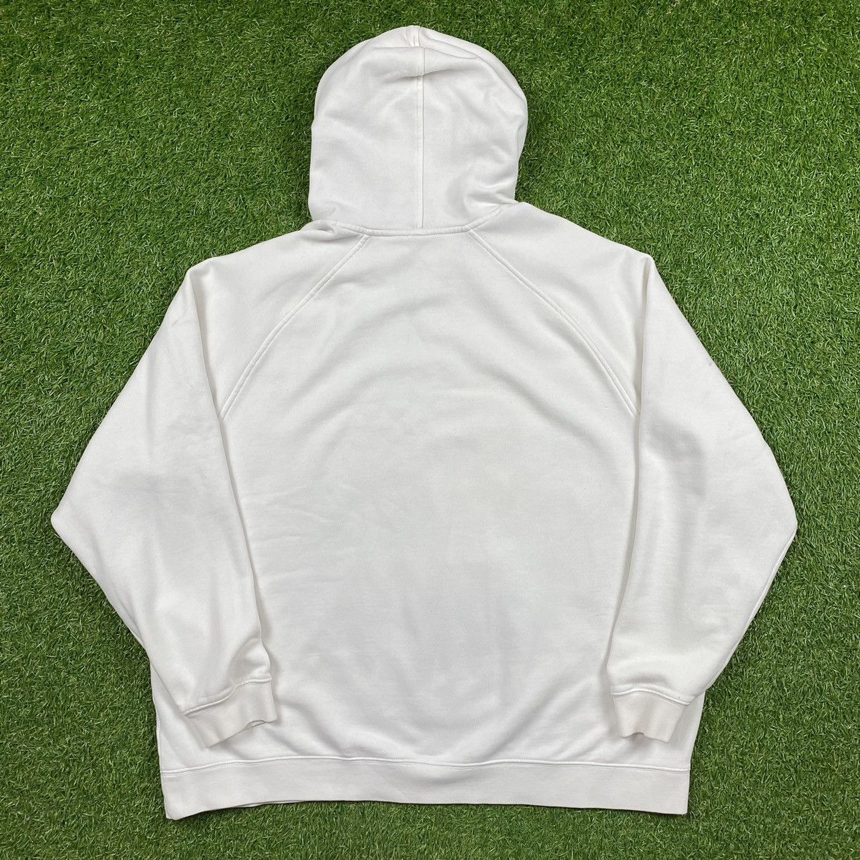 Nike Vintage Nike White Swoosh Hoodie Sweatshirt Size XXL Size US XXL / EU 58 / 5 - 3 Thumbnail