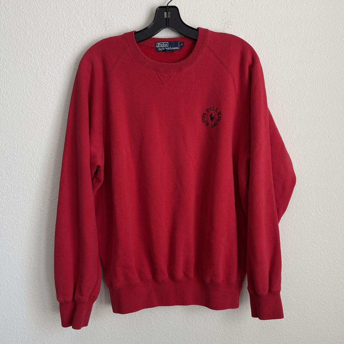 Polo Ralph Lauren Red Vintage Crewneck Pullover Sweater