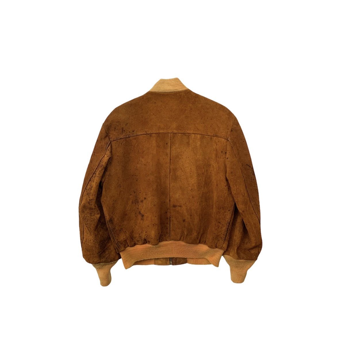 Schott × Vintage VINTAGE SCHOTT SUEDE LEATHER BROWN BOMBER JACKET Size US L / EU 52-54 / 3 - 6 Thumbnail
