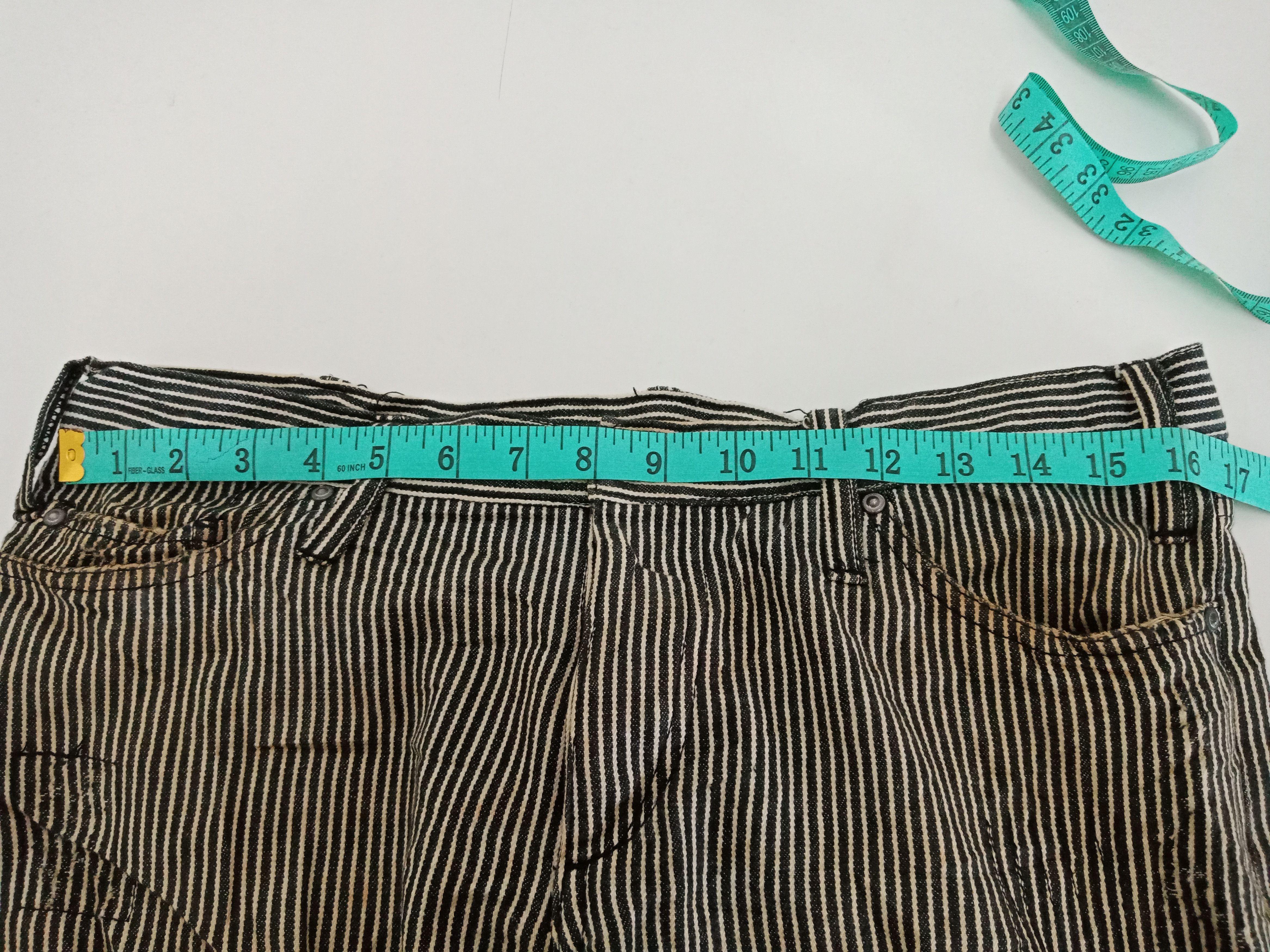 semanticdesign Burden Sashiko Boro Distressed Patchworks Fly Buttons Size US 33 - 12 Thumbnail