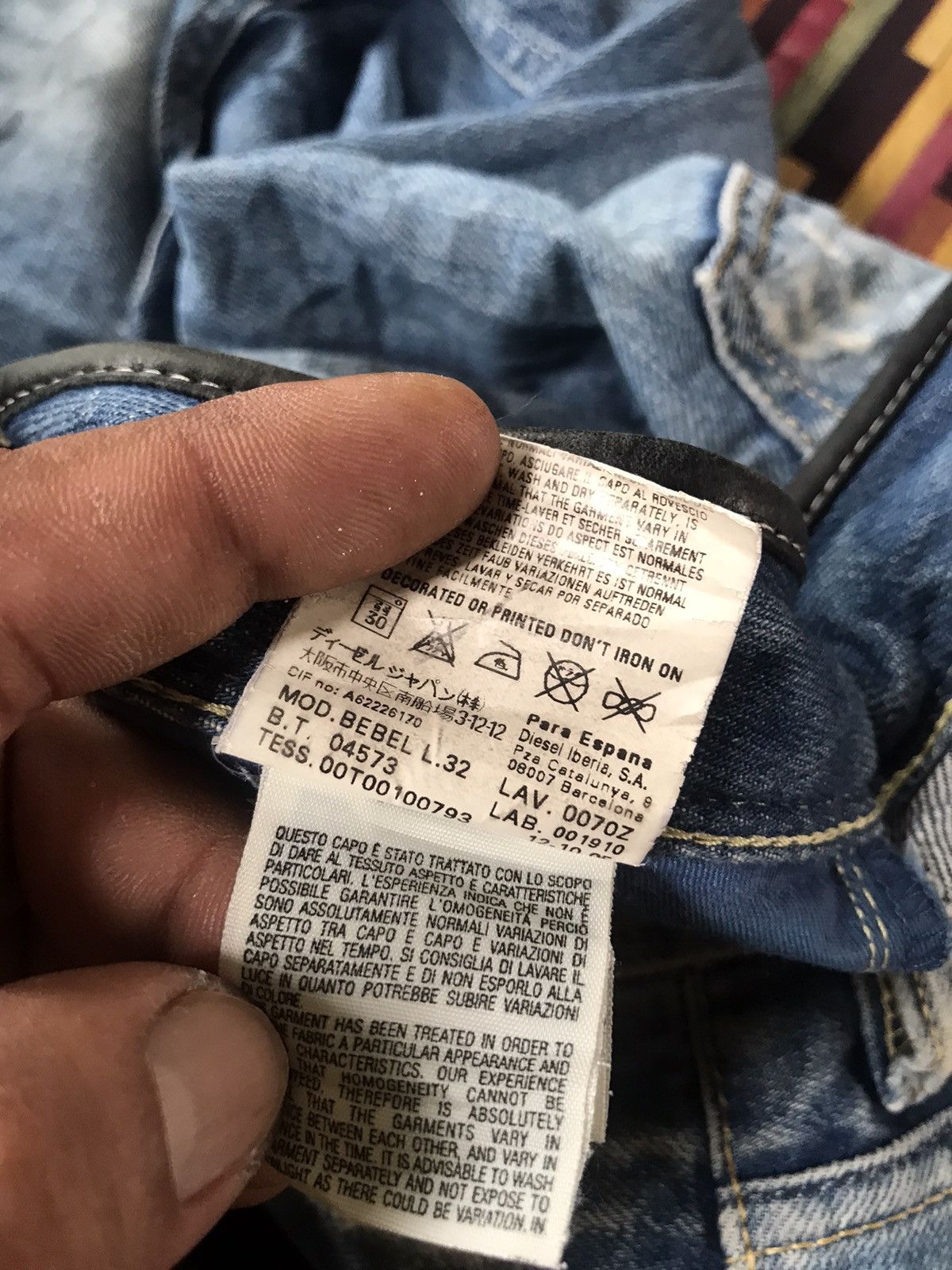 Diesel VTG DIESEL ITALY JEANS Size 32" / US 10 / IT 46 - 12 Thumbnail