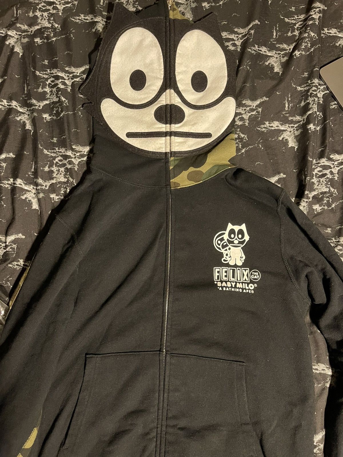 Bape Bape x Felix the Cat Full Zip Hoodie Grailed