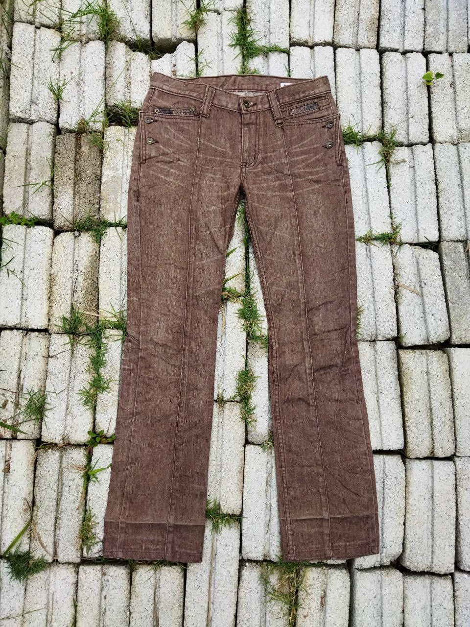 image of Archival Clothing x Semantic Design vintage Semantic Design Japan Jeans in Brown, Men's (Size 31)