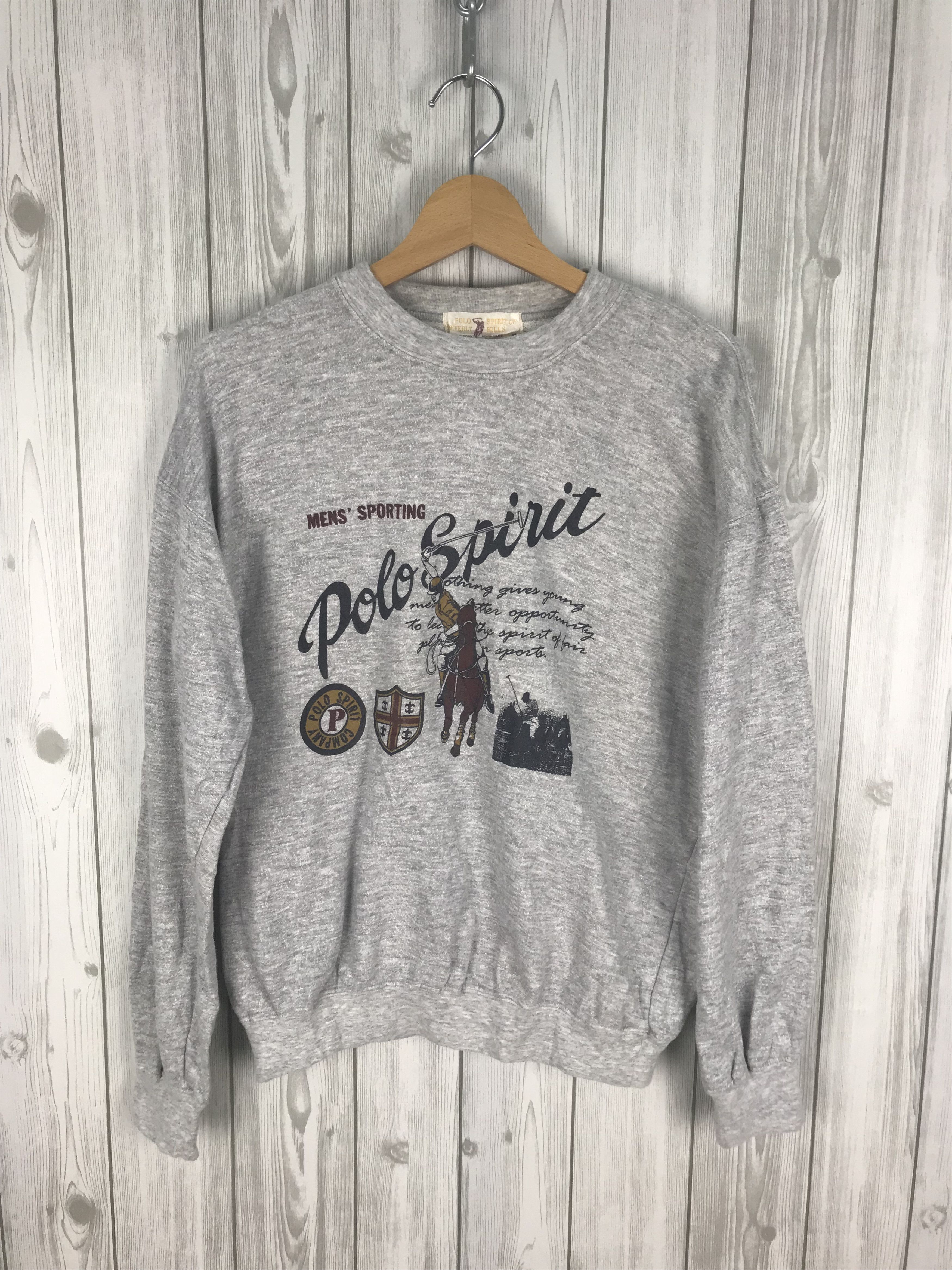Beverly Hills Polo Club Vintage BEVERLY HILLS POLO CLUB Big Pony Sweatshirt Size US S / EU 44-46 / 1 - 1 Thumbnail