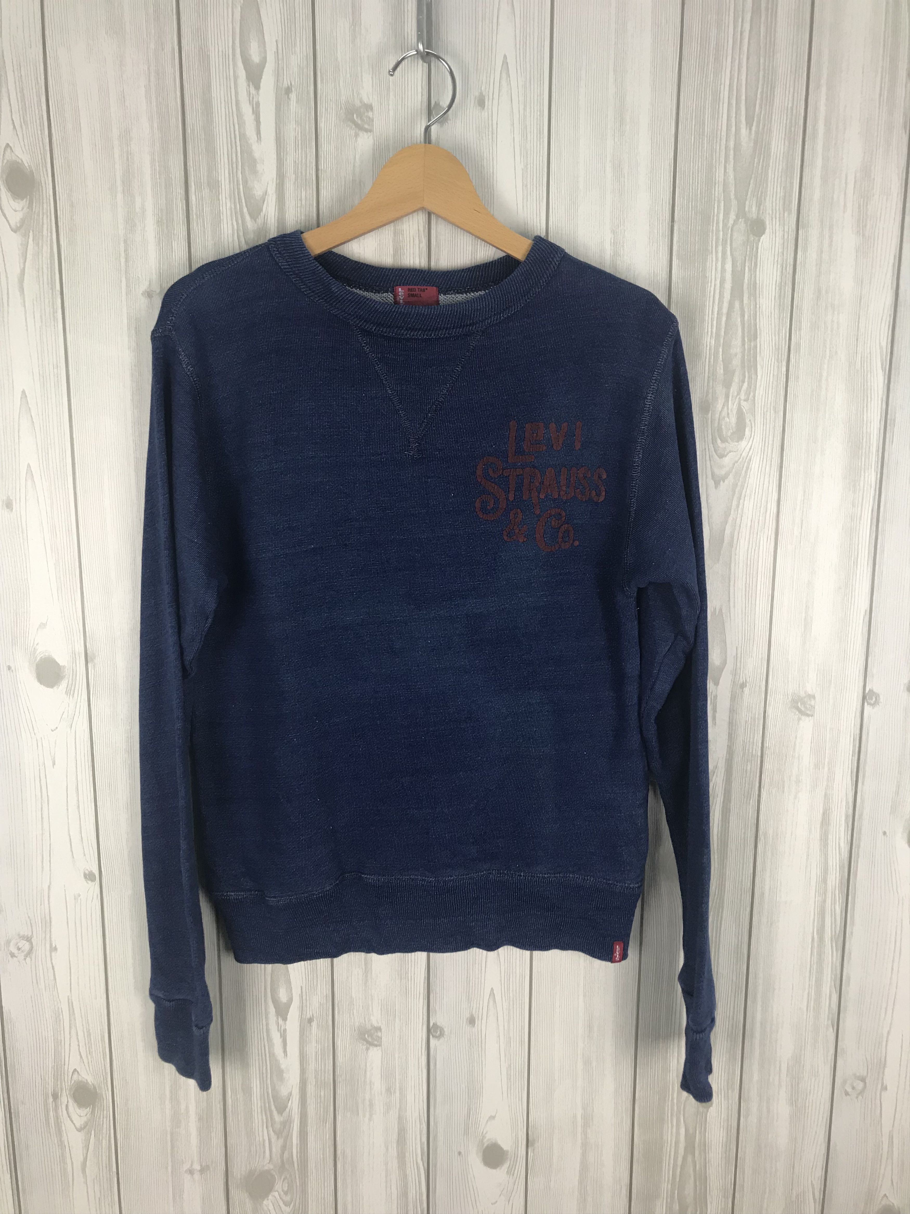 Levi's Vintage LEVIS STRAUSS & CO Indigo Sun Faded Sweatshirt Size US S / EU 44-46 / 1 - 1 Thumbnail