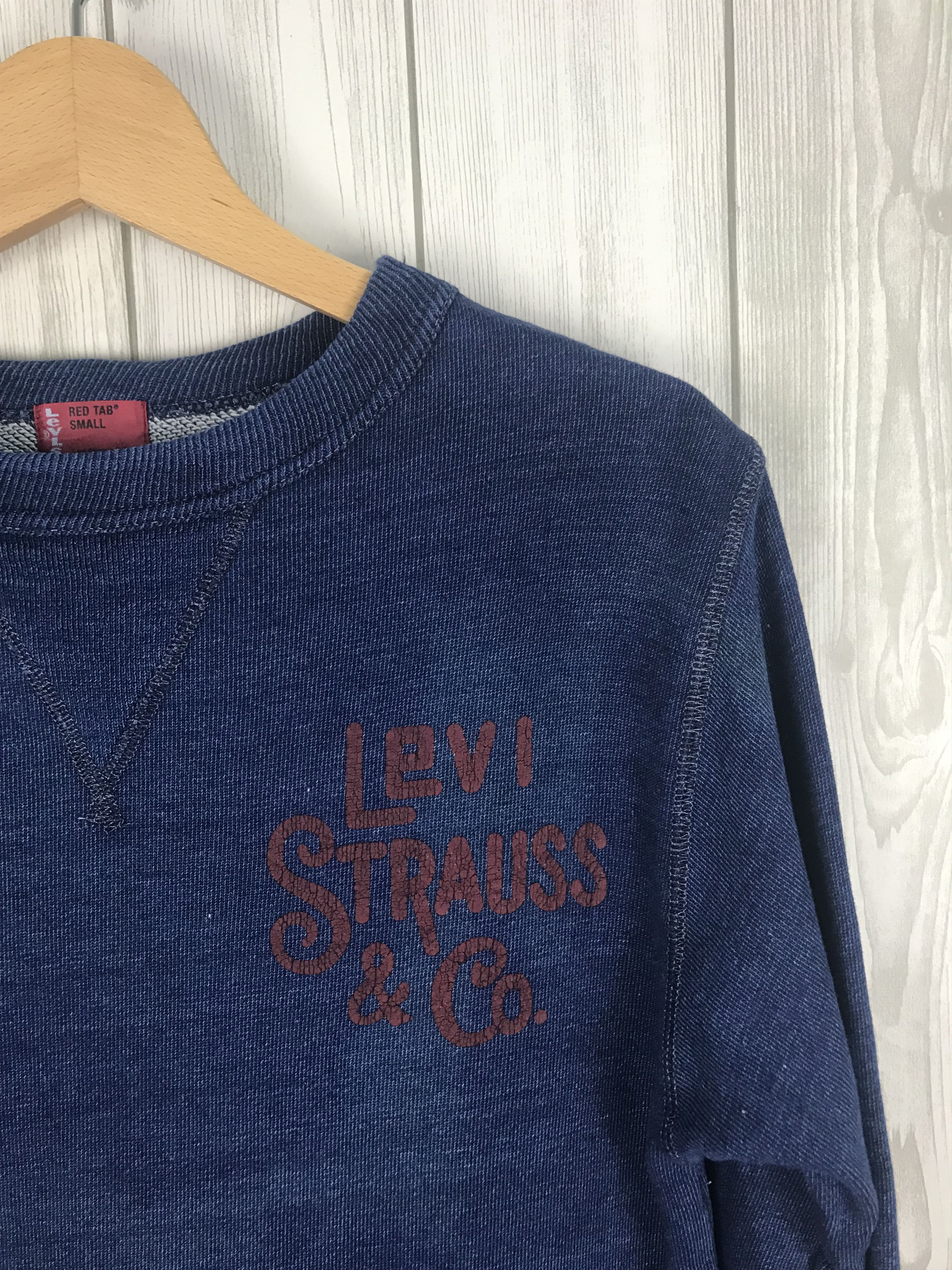 Levi's Vintage LEVIS STRAUSS & CO Indigo Sun Faded Sweatshirt Size US S / EU 44-46 / 1 - 4 Thumbnail
