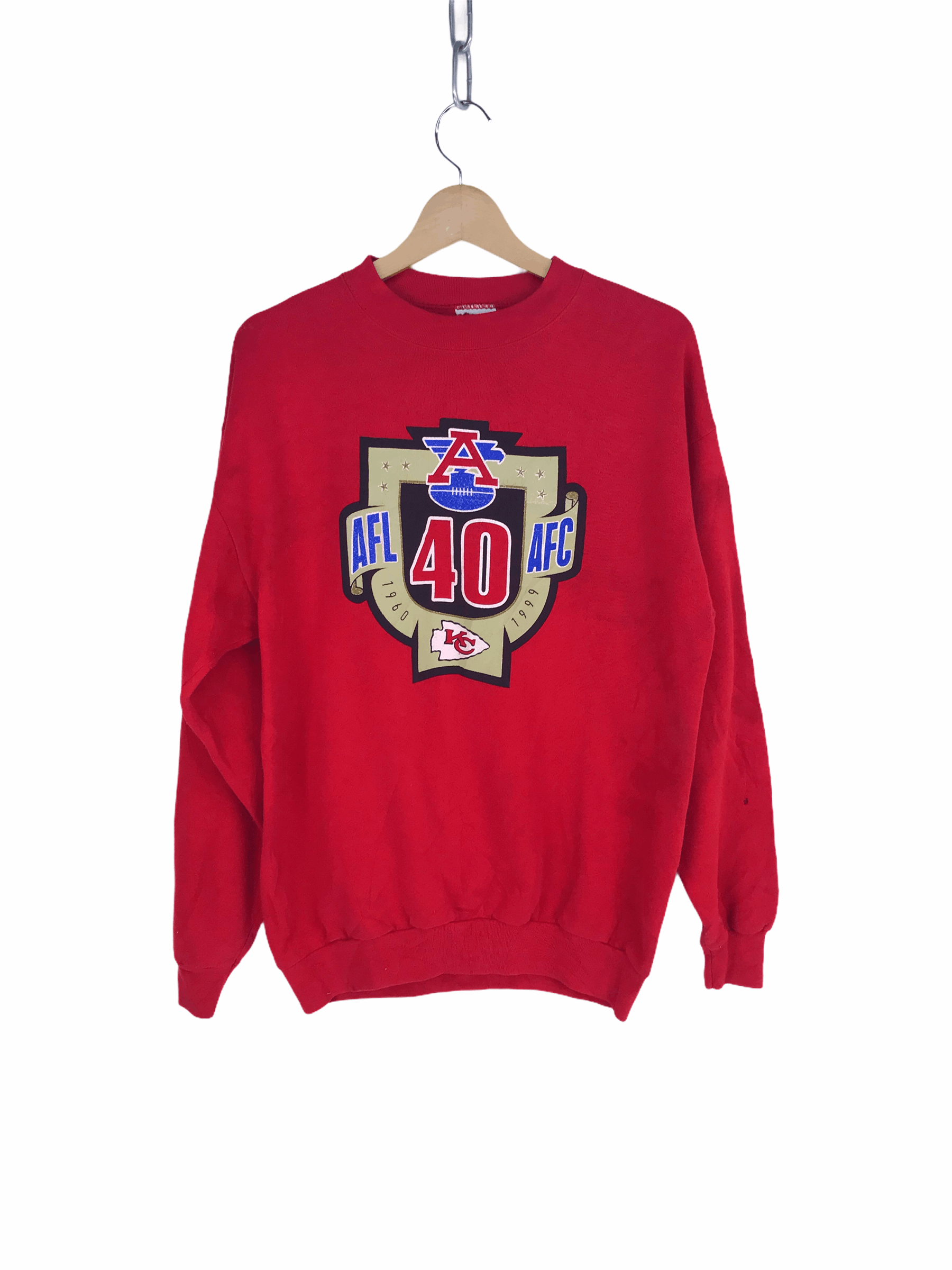 NFL Vintage 90s KC Kansas City Chiefs Sweatshirt Size US M / EU 48-50 / 2 - 1 Thumbnail