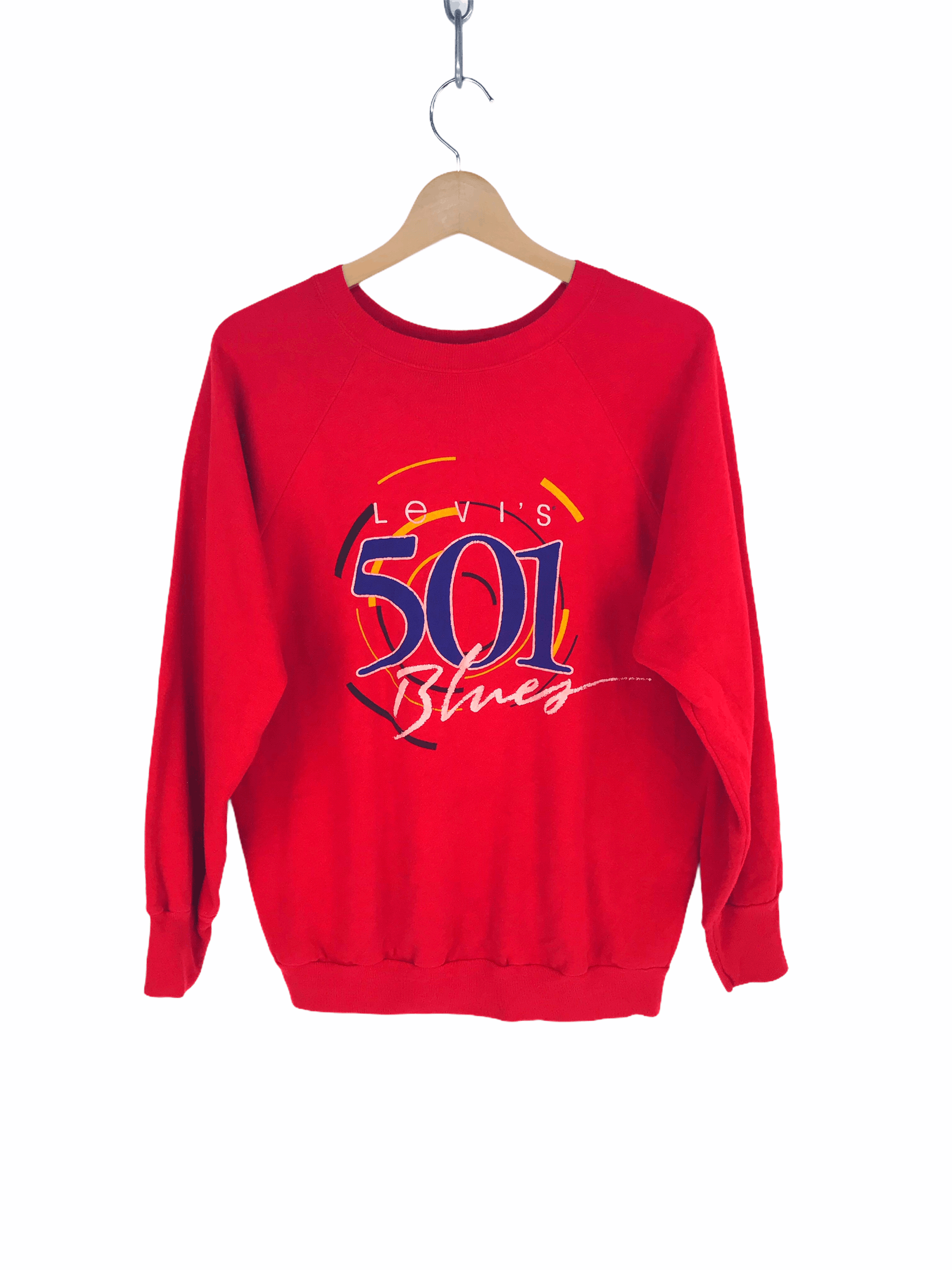 Levi's Vintage Clothing Vintage 80s LEVIS 501 Sweatshirt Size US L / EU 52-54 / 3 - 1 Thumbnail