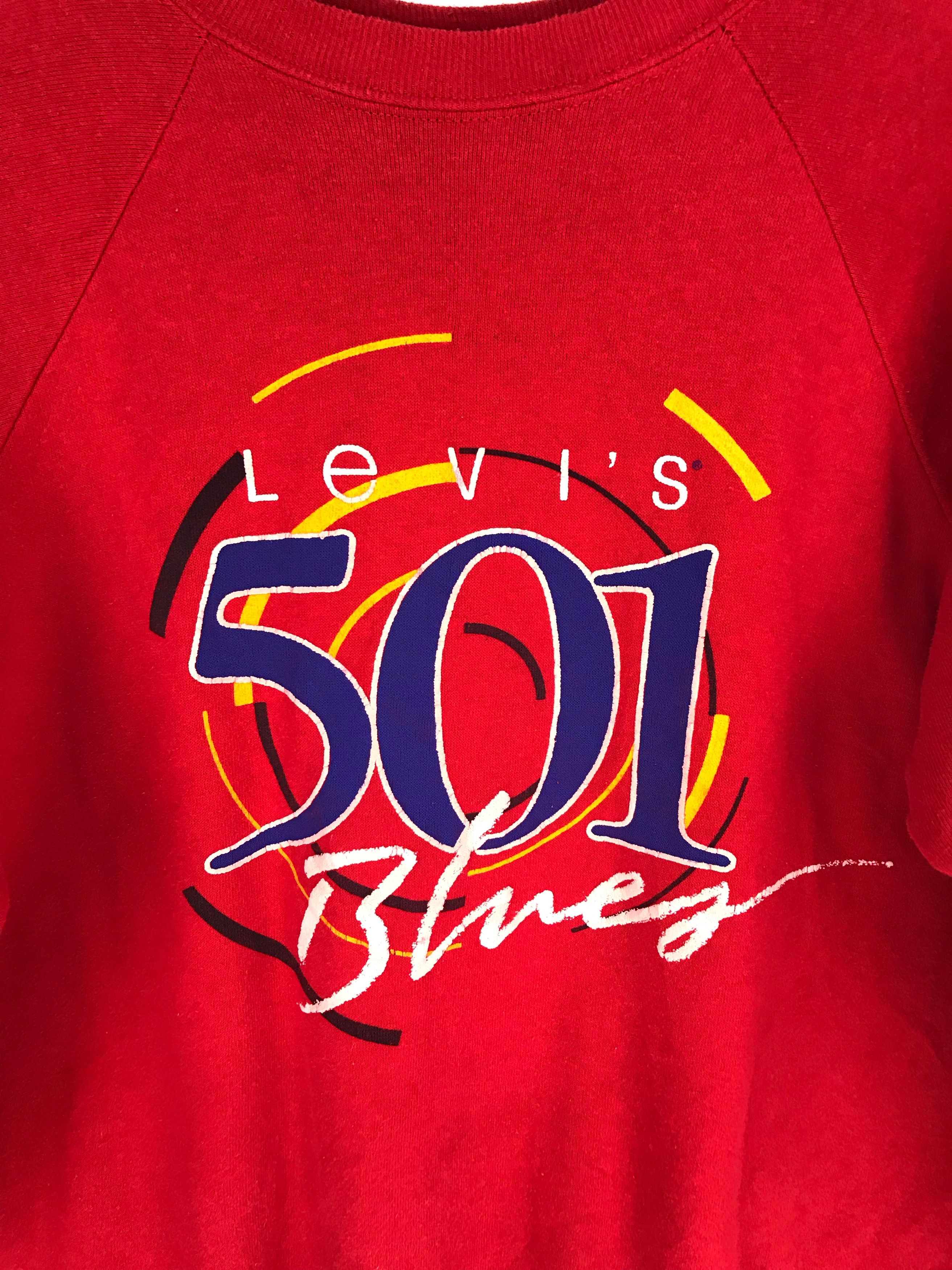 Levi's Vintage Clothing Vintage 80s LEVIS 501 Sweatshirt Size US L / EU 52-54 / 3 - 2 Thumbnail