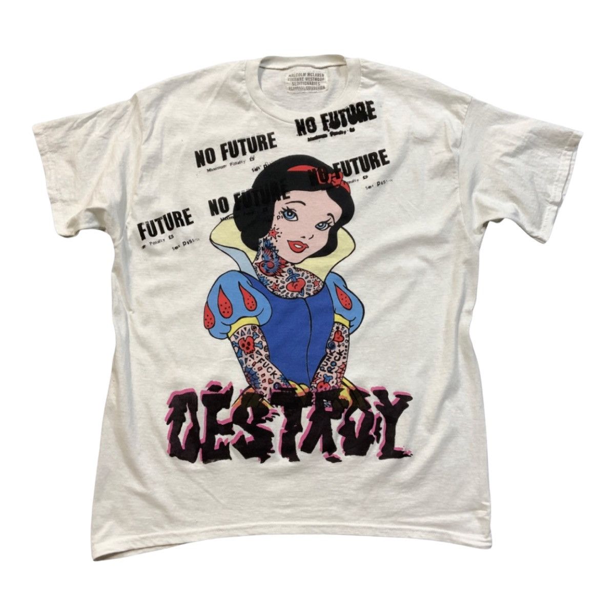 Vivienne Westwood Seditionaries Tattoo Snow White DESTROY Tee