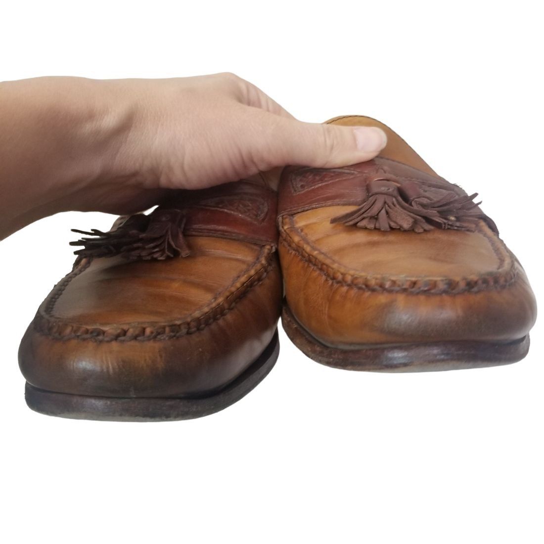 Allen Edmonds Allen Edmonds Leather Closed Toe Slip On Maxfield Loafers Size US 12 / EU 45 - 4 Thumbnail
