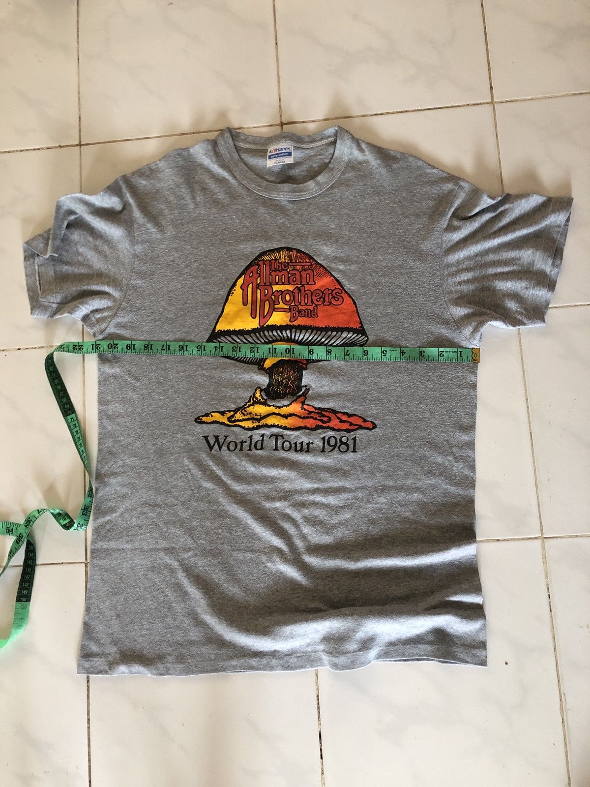 Band Tees Vintage 80s The Allman Brothers Band 1981 World Tour Size US L / EU 52-54 / 3 - 11 Thumbnail