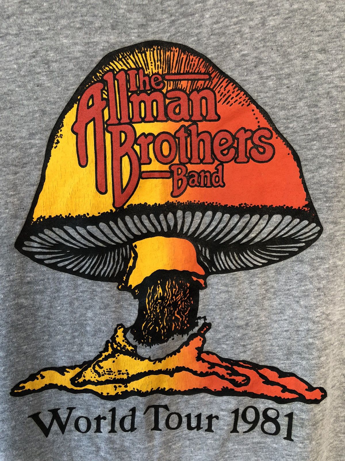 Band Tees Vintage 80s The Allman Brothers Band 1981 World Tour Size US L / EU 52-54 / 3 - 3 Thumbnail