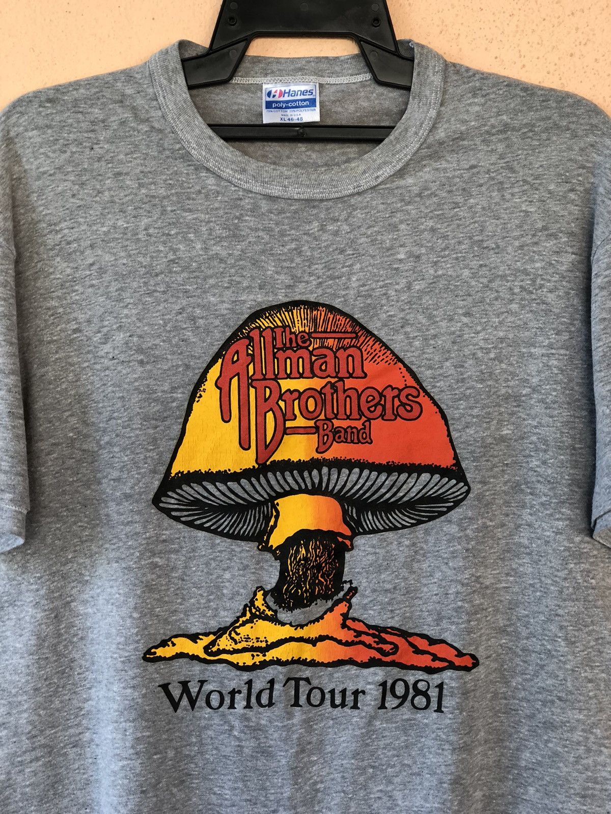 Band Tees Vintage 80s The Allman Brothers Band 1981 World Tour Size US L / EU 52-54 / 3 - 2 Thumbnail