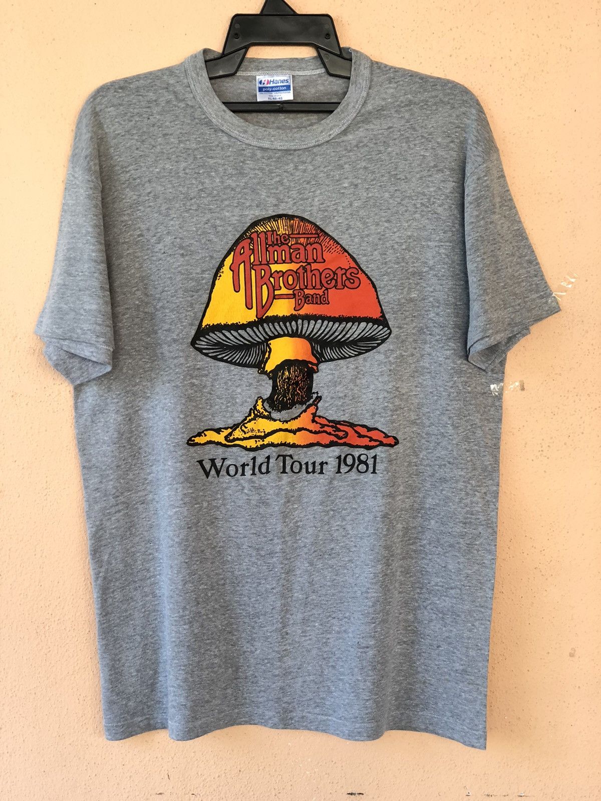 Band Tees Vintage 80s The Allman Brothers Band 1981 World Tour Size US L / EU 52-54 / 3 - 1 Thumbnail