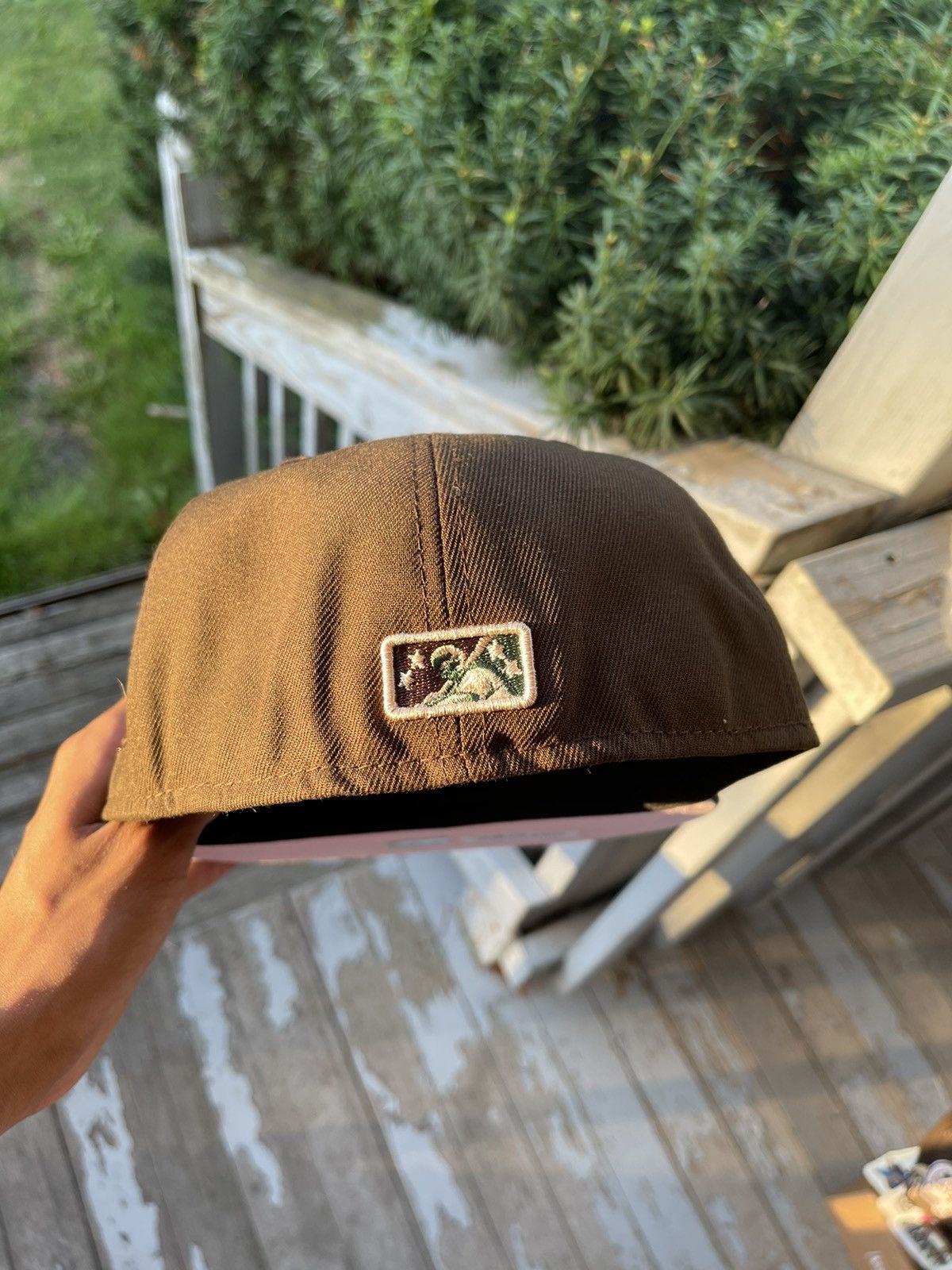 New Era buffalo bisons beef n broccoli fitted pink uv size 7 1/8 Size ONE SIZE - 4 Thumbnail