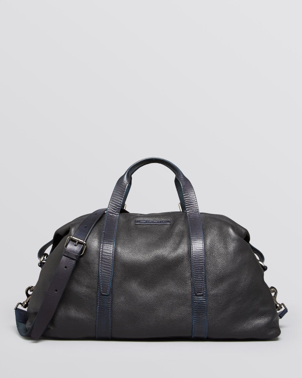 John Varvatos John Varvatos Black Leather Duffle Bag 698 Grailed